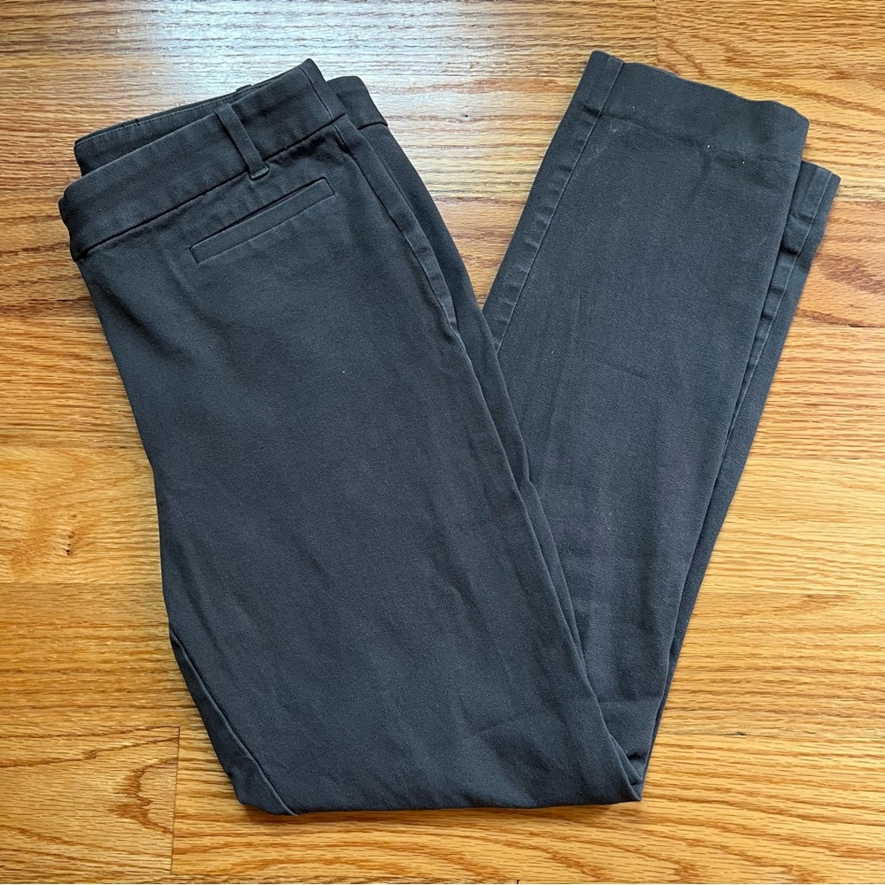 J. Crew Slim Lexie pant in stretch cotton dark gray size 6